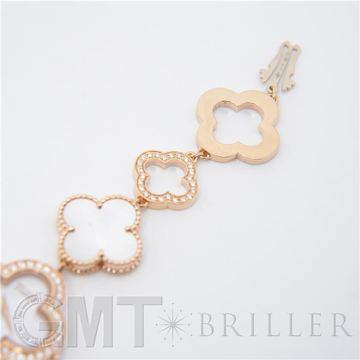 Van Cleef & Arpels ヴァン クリーフ&アーペル アルハンブラ ウォッチ スモールモデル ピンクゴールド マザーオブパール VCARO4J300【銀座本店限定】 15