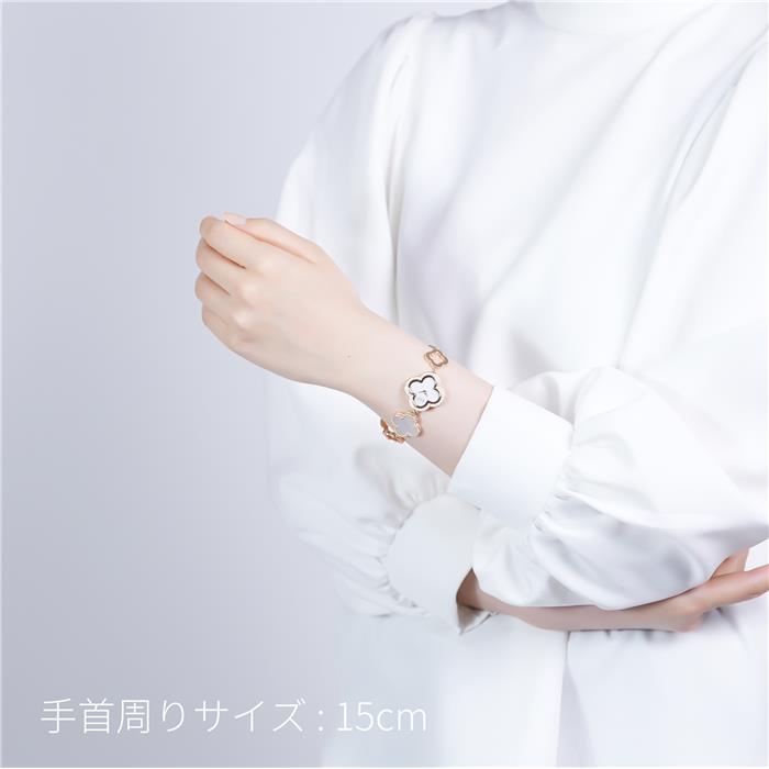 Van Cleef & Arpels ヴァン クリーフ&アーペル アルハンブラ ウォッチ スモールモデル ピンクゴールド マザーオブパール VCARO4J300【銀座本店限定】 28