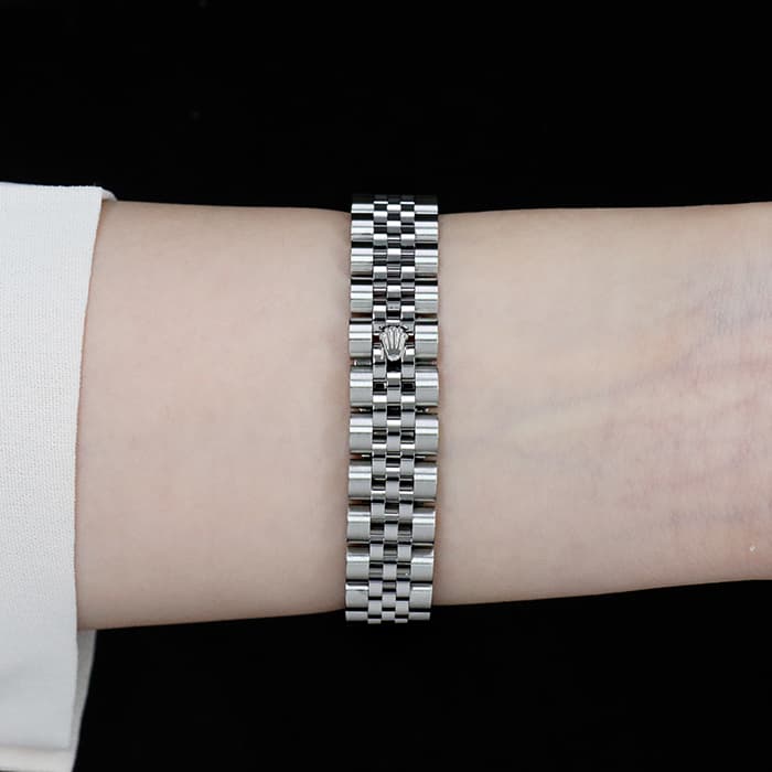 ROLEX ロレックス デイトジャスト シルバーゴールドクリスタル 179384G 27