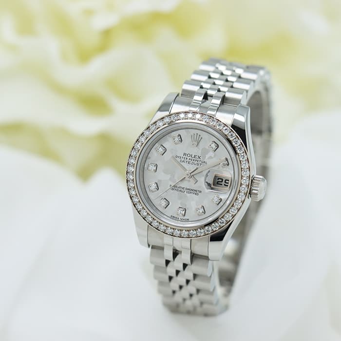 ROLEX ロレックス デイトジャスト シルバーゴールドクリスタル 179384G 2