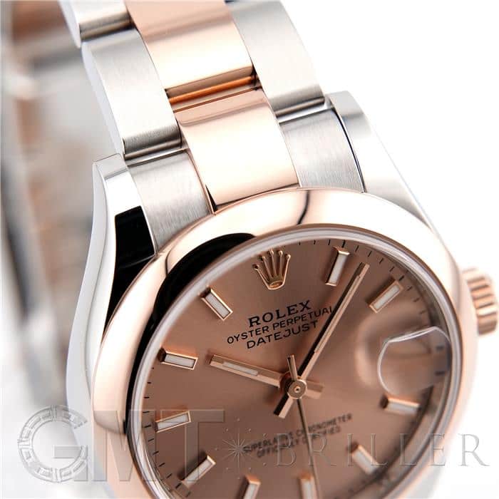 ROLEX ロレックス デイトジャスト 31 278241 ロゼ オイスターブレスレット 10