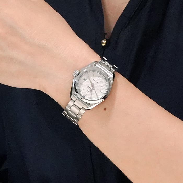 OMEGA オメガ シーマスター アクアテラ レディース クォーツ 30ｍｍ  231.10.30.60.02.001 シルバータペストリー 28