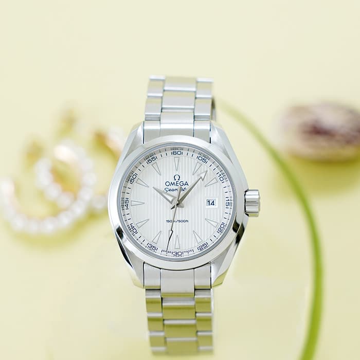 OMEGA オメガ シーマスター アクアテラ レディース クォーツ 30ｍｍ  231.10.30.60.02.001 シルバータペストリー 2