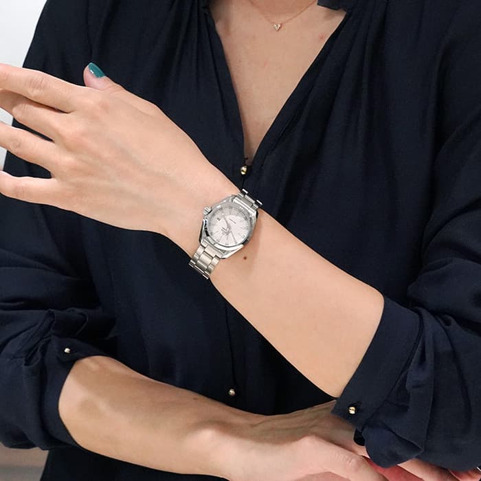 OMEGA オメガ シーマスター アクアテラ レディース クォーツ 30ｍｍ  231.10.30.60.02.001 シルバータペストリー 29