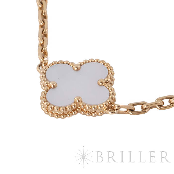 Van Cleef & Arpels ヴァン クリーフ&アーペル アルハンブラ ヴィンテージ アルハンブラ ブレスレット 5モチーフ マザーオブパール イエローゴールド VCARA41800 5