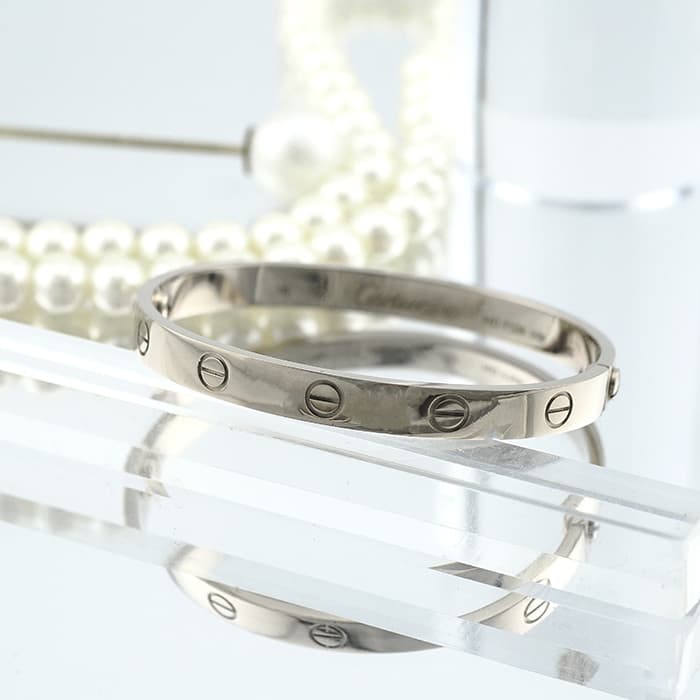 CARTIER カルティエ ラブ ブレスレット 16号 ホワイトゴールド B605600 2