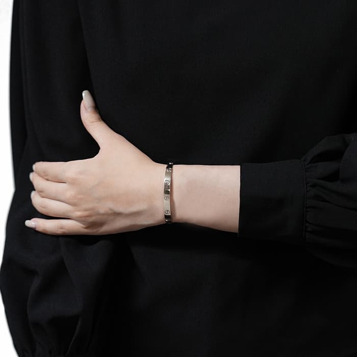 CARTIER カルティエ ラブ ブレスレット 16号 ホワイトゴールド B605600 14