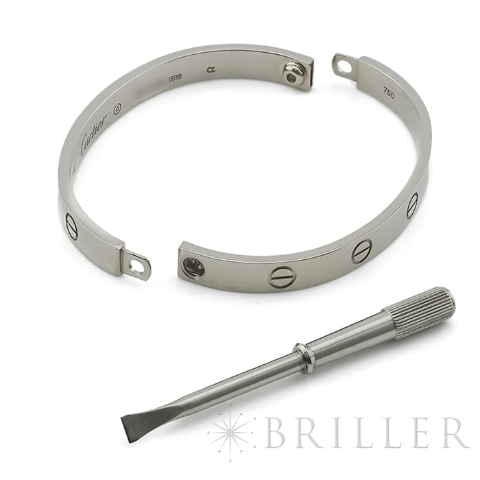 CARTIER カルティエ ラブ ブレスレット 16号 ホワイトゴールド B605600 5