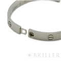 CARTIER カルティエ ラブ ブレスレット 16号 ホワイトゴールド B605600 6