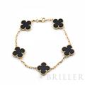 Van Cleef & Arpels ヴァン クリーフ&アーペル ヴィンテージ アルハンブラ ブレスレット 5モチーフ イエローゴールド オニキス VCARA41300 メイン