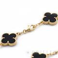 Van Cleef & Arpels ヴァン クリーフ&アーペル ヴィンテージ アルハンブラ ブレスレット 5モチーフ イエローゴールド オニキス VCARA41300 9