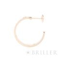 CARTIER カルティエ ラブ フープ ピアス ミディアム ダイヤモンド 6石 ピンクゴールド B8301433 4
