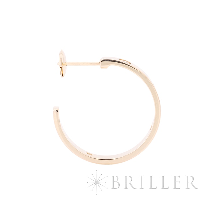 CARTIER カルティエ ラブ フープ ピアス ミディアム ダイヤモンド 6石 ピンクゴールド B8301433 8