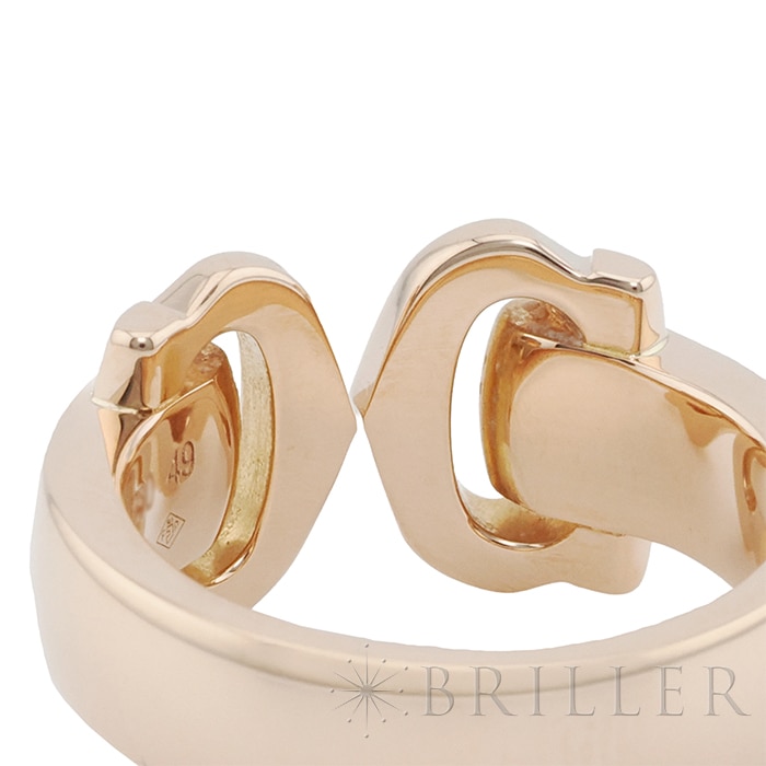 CARTIER カルティエ 2C ブークルセ リング ピンクゴールド ダイヤモンド 9号 B4073800 9