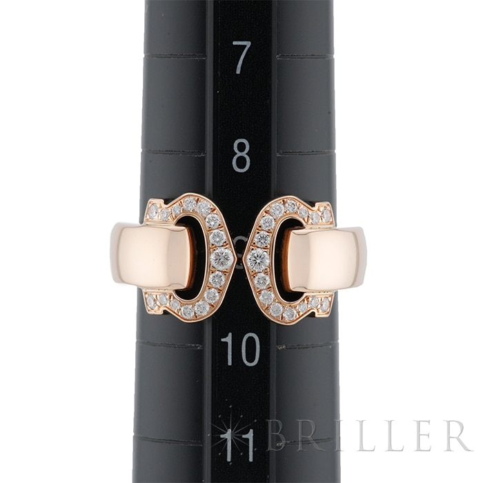 CARTIER カルティエ 2C ブークルセ リング ピンクゴールド ダイヤモンド 9号 B4073800 12