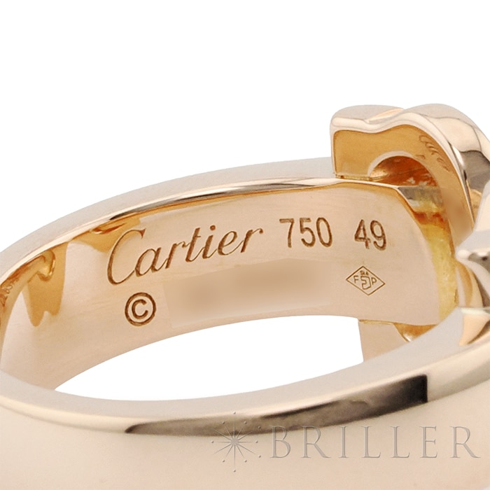 CARTIER カルティエ 2C ブークルセ リング ピンクゴールド ダイヤモンド 9号 B4073800 7