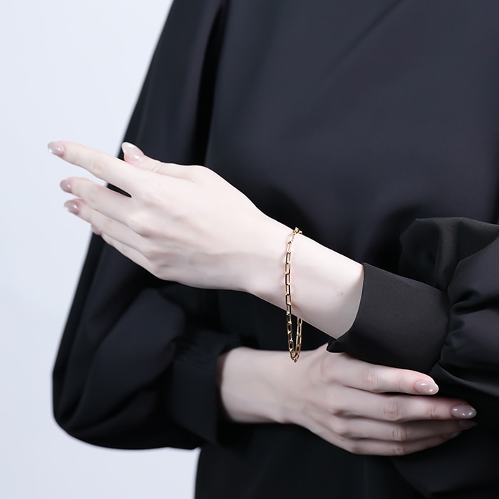 CARTIER カルティエ サントス ドゥ カルティエ ブレスレット チェーン スモール モデル イエローゴールド B6090300 14
