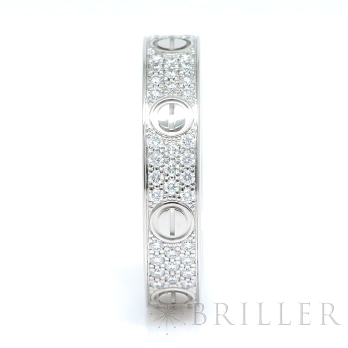 CARTIER カルティエ リング スモールモデル ホワイトゴールド パヴェダイヤモンド B4083450 10号 12