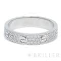 CARTIER カルティエ リング スモールモデル ホワイトゴールド パヴェダイヤモンド B4083450 10号 1
