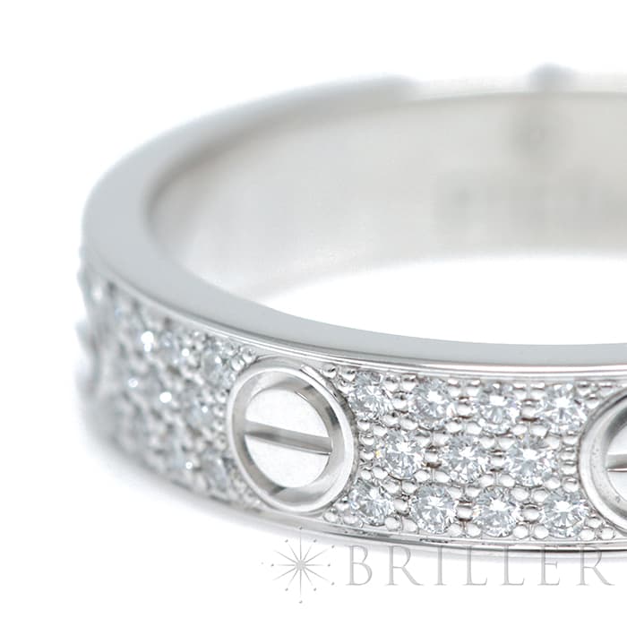 CARTIER カルティエ リング スモールモデル ホワイトゴールド パヴェダイヤモンド B4083450 10号 3