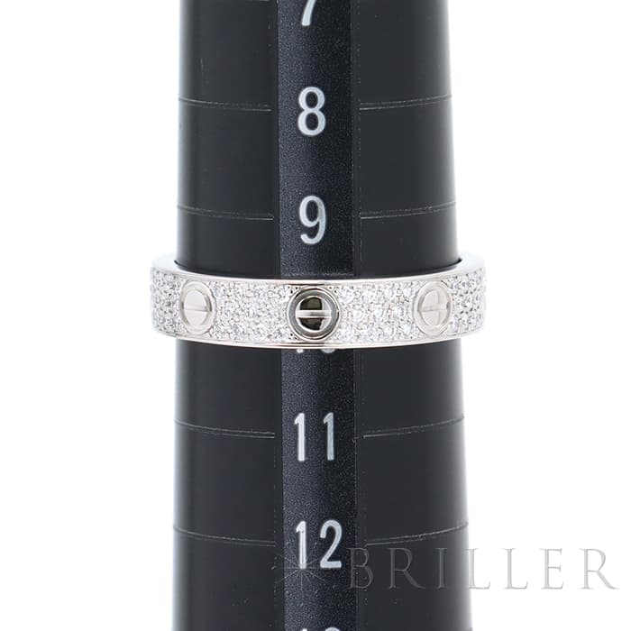 CARTIER カルティエ リング スモールモデル ホワイトゴールド パヴェダイヤモンド B4083450 10号 6