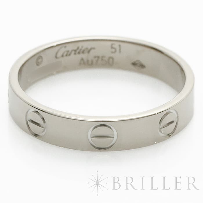 【愛】】B4577 カルティエ　ミニラブリング　750 10号 B4577 カルティエ ミニラブリング 750 10号 アクセサリー