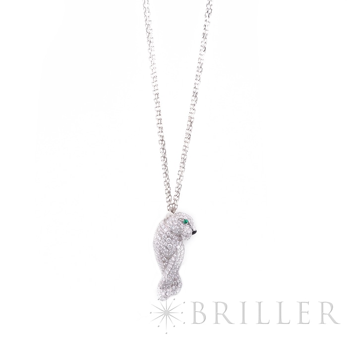 中古)CARTIER カルティエ パンテール ネックレス ホワイトゴールド