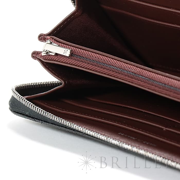 CHANEL シャネル クラシックロングジップウォレット グレインドカーフ ブラック シルバー金具 10