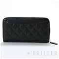 CHANEL シャネル クラシックロングジップウォレット グレインドカーフ ブラック シルバー金具 1