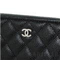 CHANEL シャネル クラシックロングジップウォレット グレインドカーフ ブラック シルバー金具 3