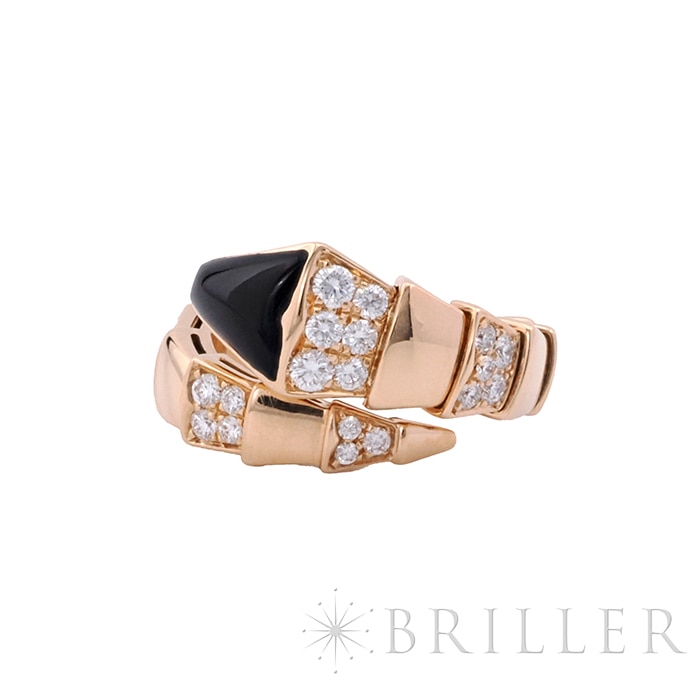 中古)BVLGARI ブルガリ セルペンティ ヴァイパー リング ピンク