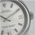 ROLEX ロレックス オイスターパーペチュアル 177200 シルバー 369 ピンクバー 16