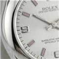 ROLEX ロレックス オイスターパーペチュアル 177200 シルバー 369 ピンクバー 18