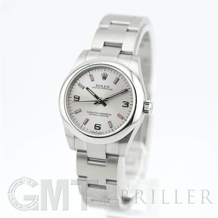 ROLEX ロレックス オイスターパーペチュアル 177200 シルバー 369 ピンクバー 1
