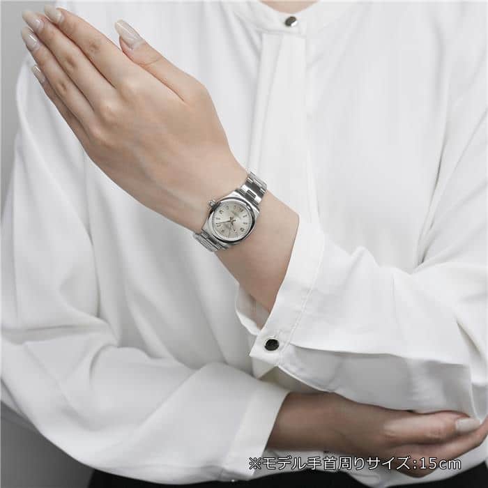 ROLEX ロレックス オイスターパーペチュアル 177200 シルバー 369 ピンクバー 29