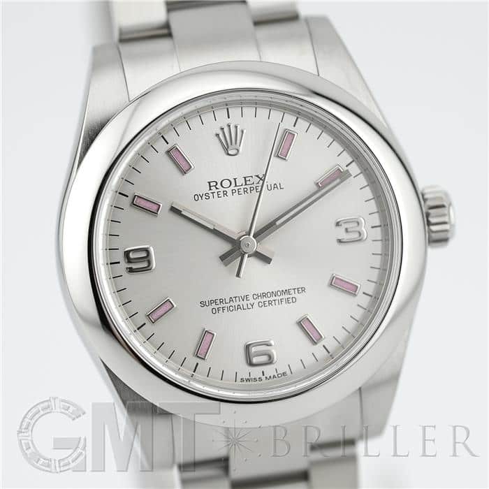 ROLEX ロレックス オイスターパーペチュアル 177200 シルバー 369 ピンクバー 5