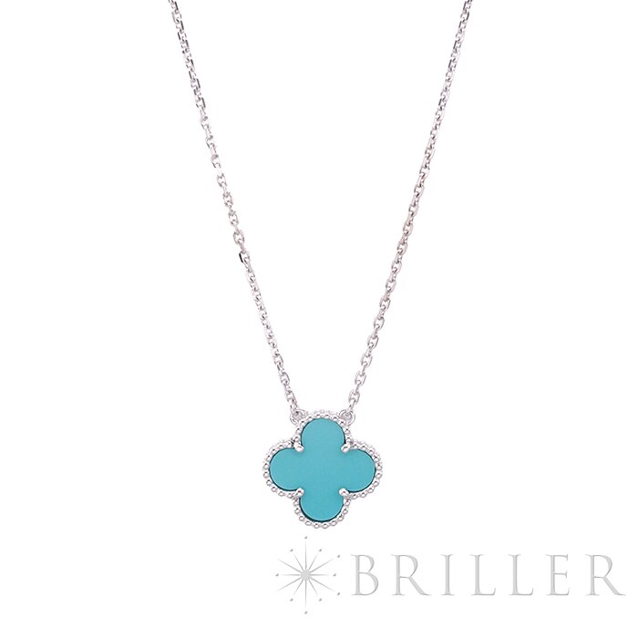 Van Cleef & Arpels ヴァン クリーフ&アーペル アルハンブラ ヴィンテージ アルハンブラ ネックレス ホワイトゴールド ターコイズ メイン