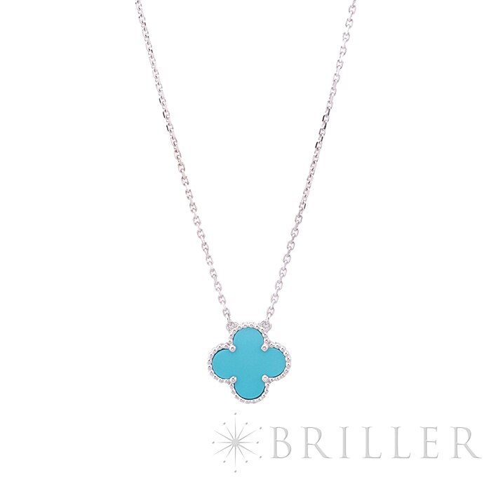 Van Cleef & Arpels ヴァン クリーフ&アーペル アルハンブラ ヴィンテージ アルハンブラ ネックレス ホワイトゴールド ターコイズ 1