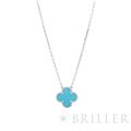 Van Cleef & Arpels ヴァン クリーフ&アーペル アルハンブラ ヴィンテージ アルハンブラ ネックレス ホワイトゴールド ターコイズ 1