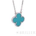 Van Cleef & Arpels ヴァン クリーフ&アーペル アルハンブラ ヴィンテージ アルハンブラ ネックレス ホワイトゴールド ターコイズ 7