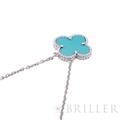 Van Cleef & Arpels ヴァン クリーフ&アーペル アルハンブラ ヴィンテージ アルハンブラ ネックレス ホワイトゴールド ターコイズ 8