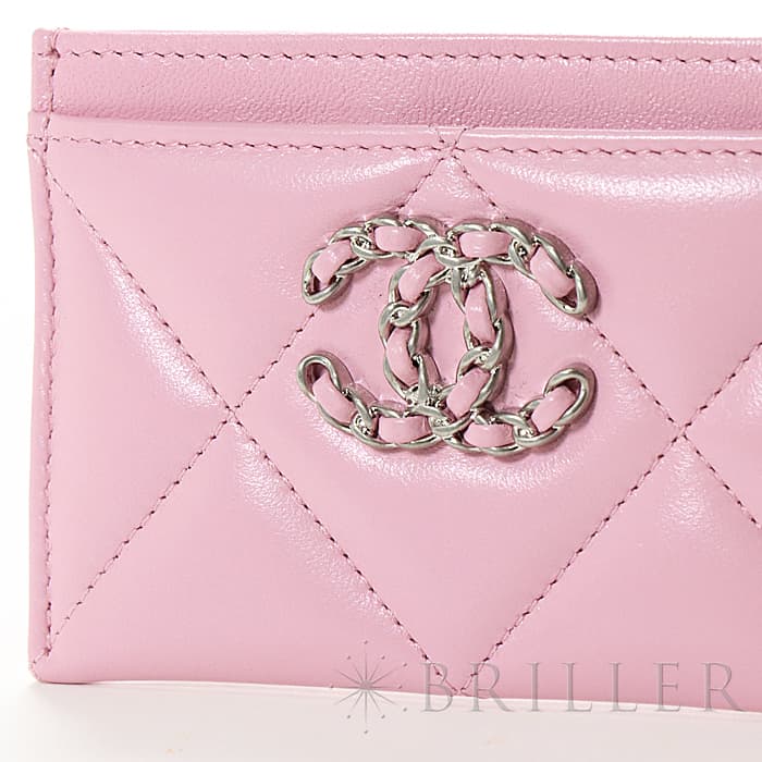 新品 Chanel シャネル カードケース ピンク ラムスキン シルバー金具 商品id 詳細ページ レディース腕時計の販売買取 Briller ロレックス カルティエ シャネル オメガなど人気の高級ブランド腕時計