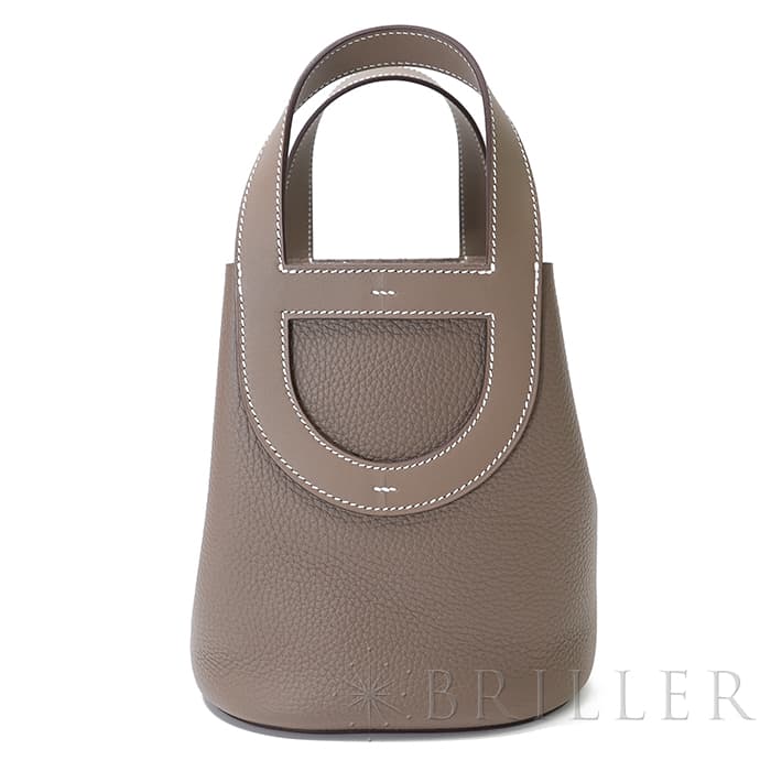 HERMES エルメス インザループ PM トリヨンクレマンス エトゥープ シルバー金具 メイン