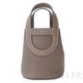 HERMES エルメス インザループ PM トリヨンクレマンス エトゥープ シルバー金具 メイン