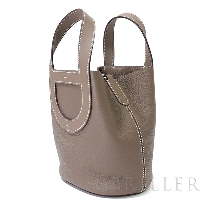 HERMES エルメス インザループ PM トリヨンクレマンス エトゥープ シルバー金具 15