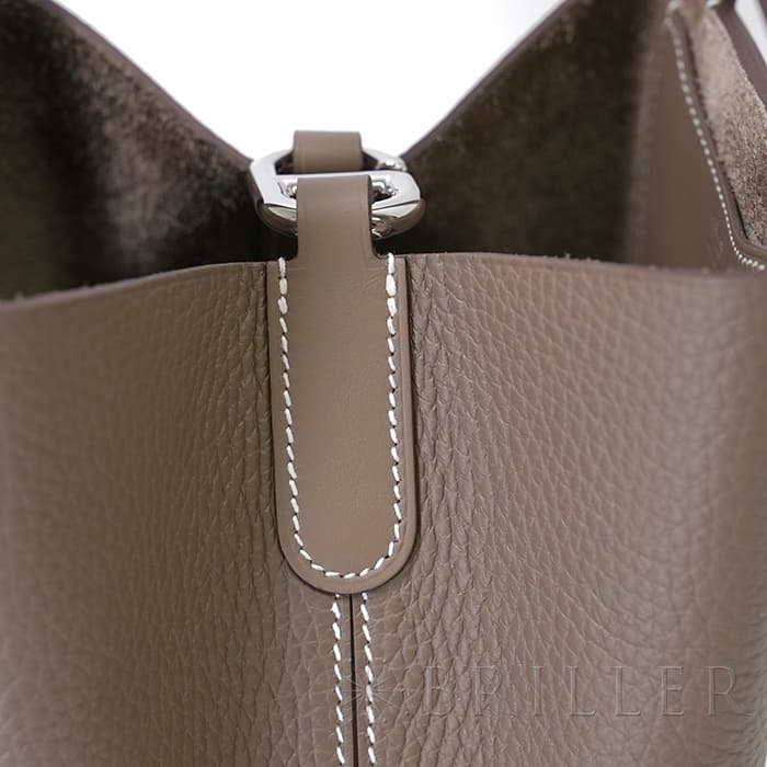 HERMES エルメス インザループ PM トリヨンクレマンス エトゥープ シルバー金具 19