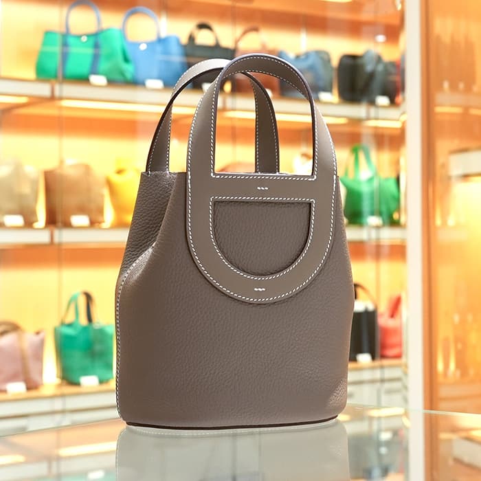 HERMES エルメス インザループ PM トリヨンクレマンス エトゥープ シルバー金具 2