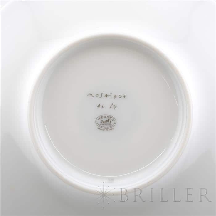 HERMES エルメス ティーカップ＆ソーサー モザイク 24 プラチナ P035016P 15