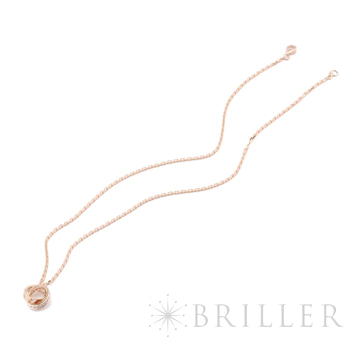 CARTIER カルティエ ラブ ネックレス ピンクゴールド ダイヤモンド セミパヴェ B7013900 12