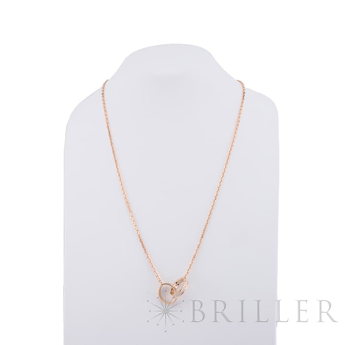 CARTIER カルティエ ラブ ネックレス ピンクゴールド ダイヤモンド セミパヴェ B7013900 13